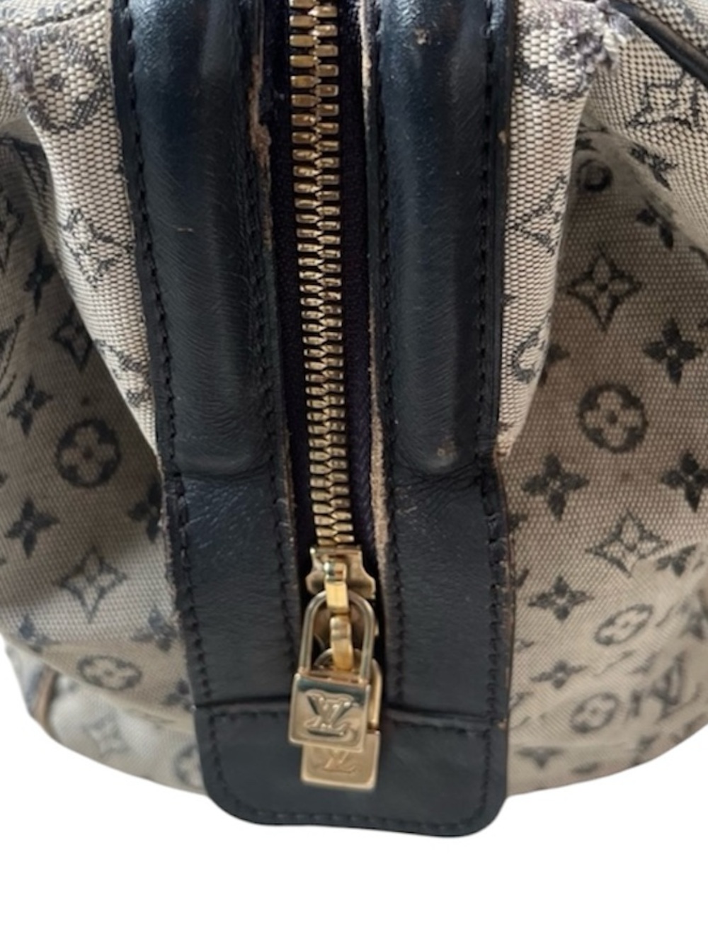 Louis Vuitton Monogram Mini Lin Mary Kate Bag - Navy Blue With COA - Picture 9 of 11